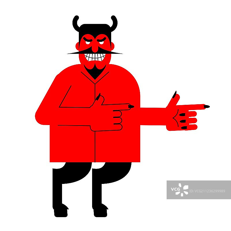 魔鬼是指有角有蹄的红色恶魔图片素材