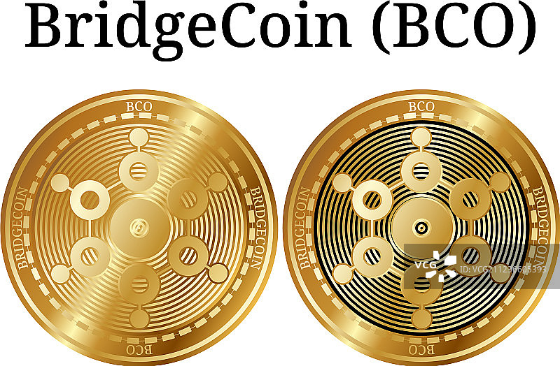 一套实体金币桥币bco图片素材
