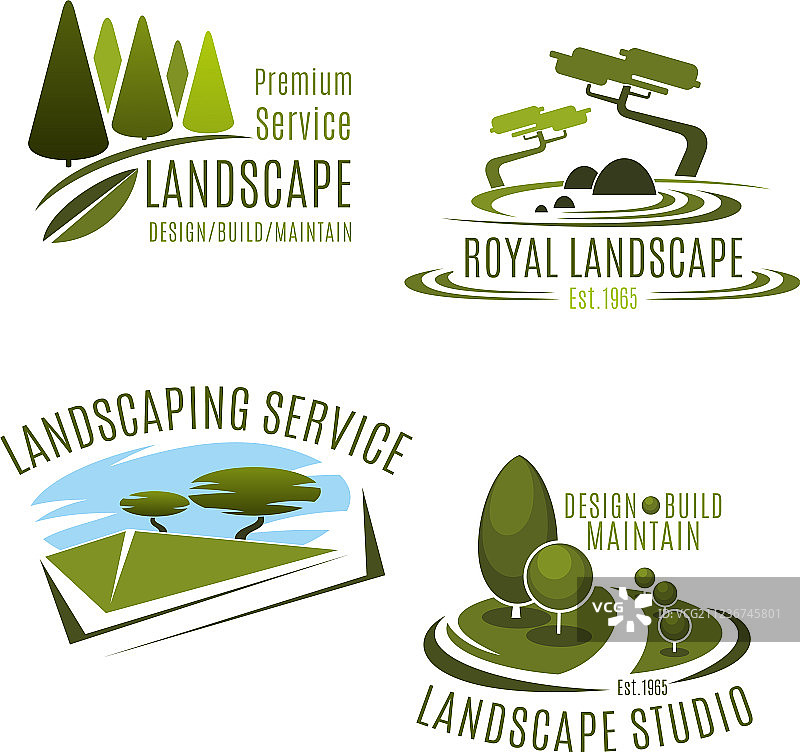 图标园林景观设计公司图片素材
