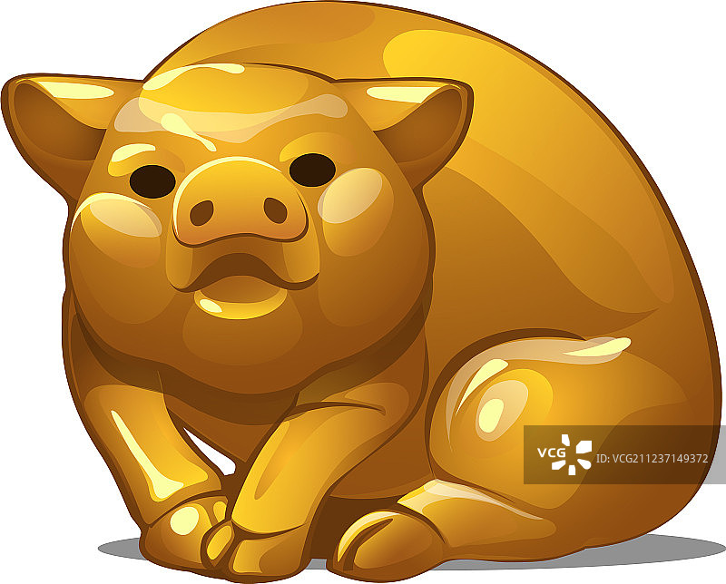 金猪图是中国的星座象征图片素材