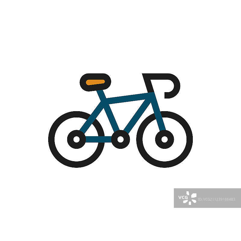 自行车图标上的白色背景图片素材