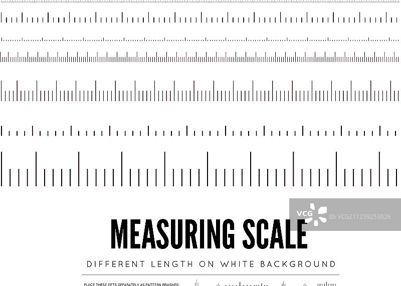 测量不同尺度长度的尺子图片素材