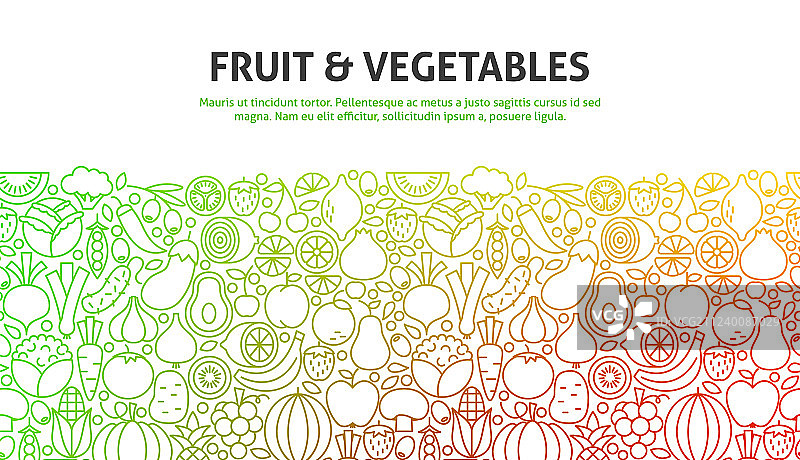 水果和蔬菜概念图片素材
