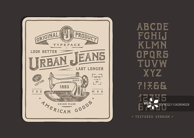 字体城市牛仔裤图片素材