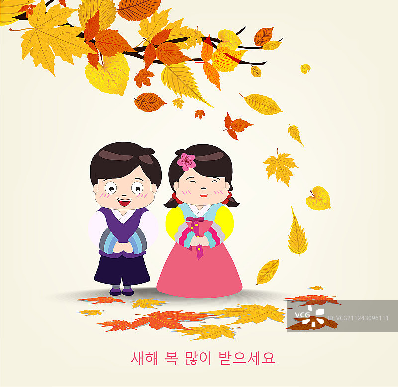 韩国传统新年快乐韩国图片素材