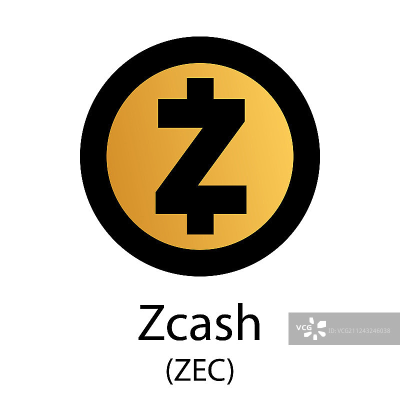 zcash cryptocurrency象征图片素材