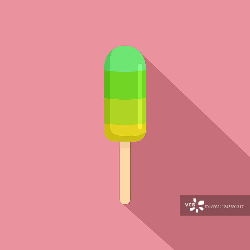 青柠冰淇淋图标平风格图片素材