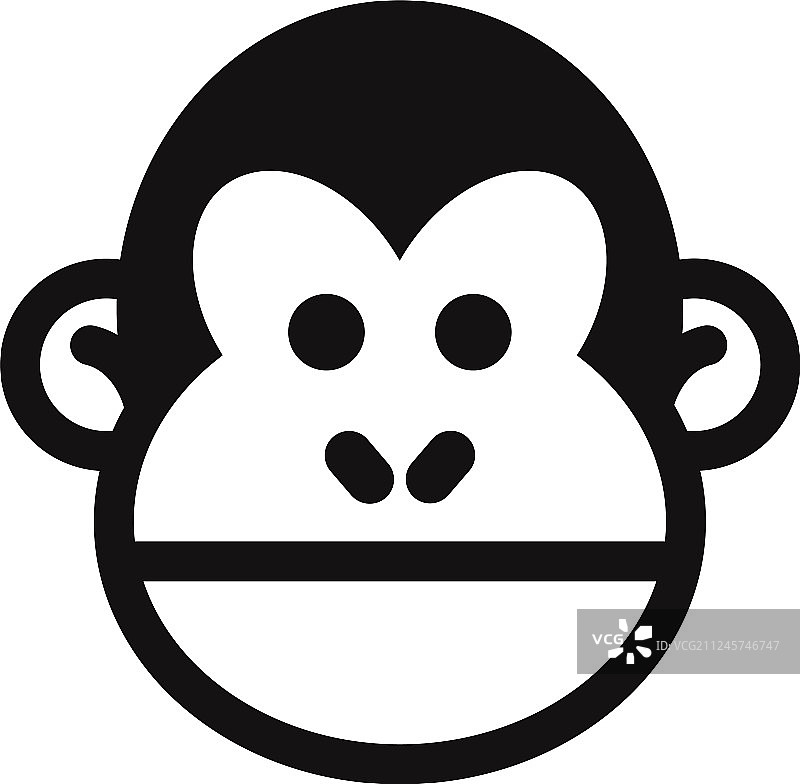猴子的头图标图片素材
