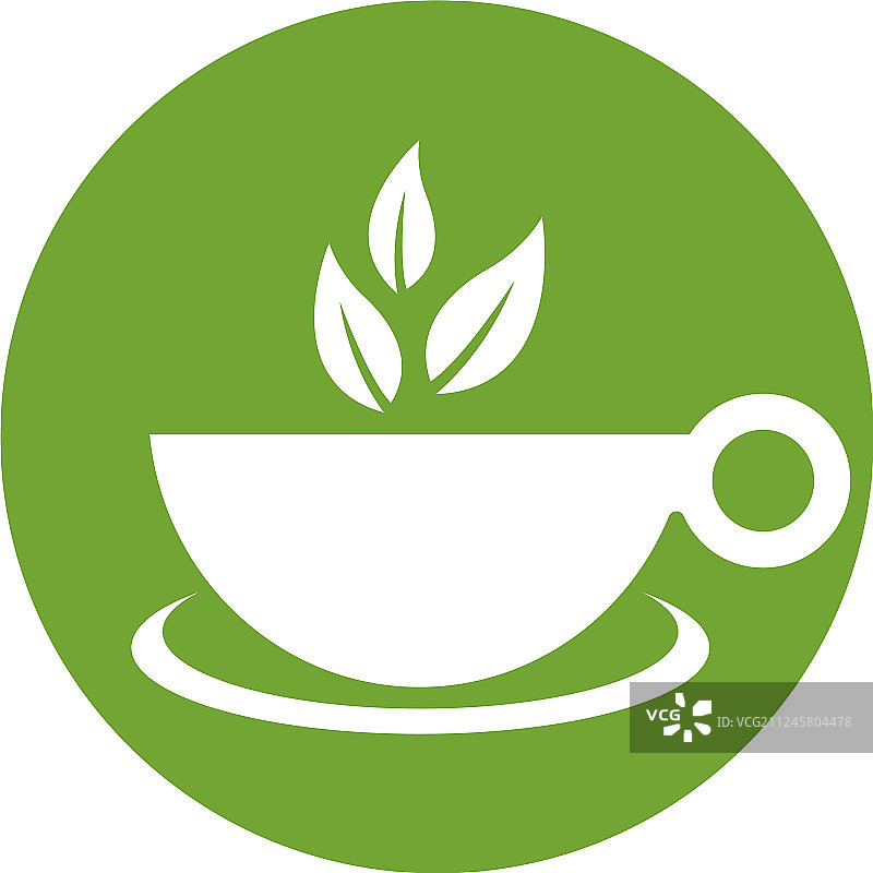 绿茶的标志图片素材