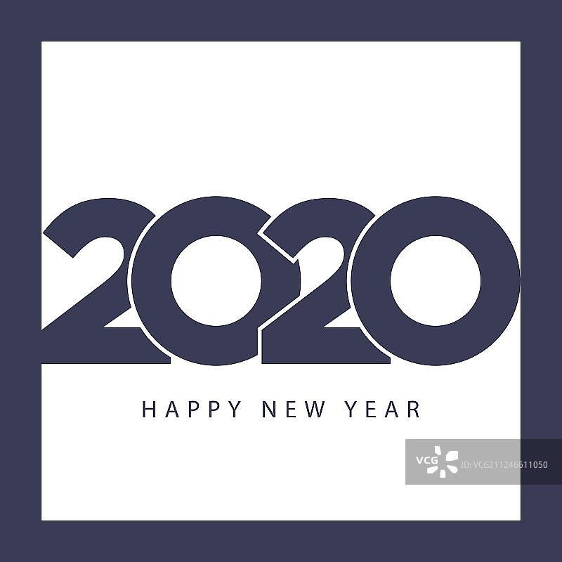 新年快乐2020模板现代商务风格图片素材