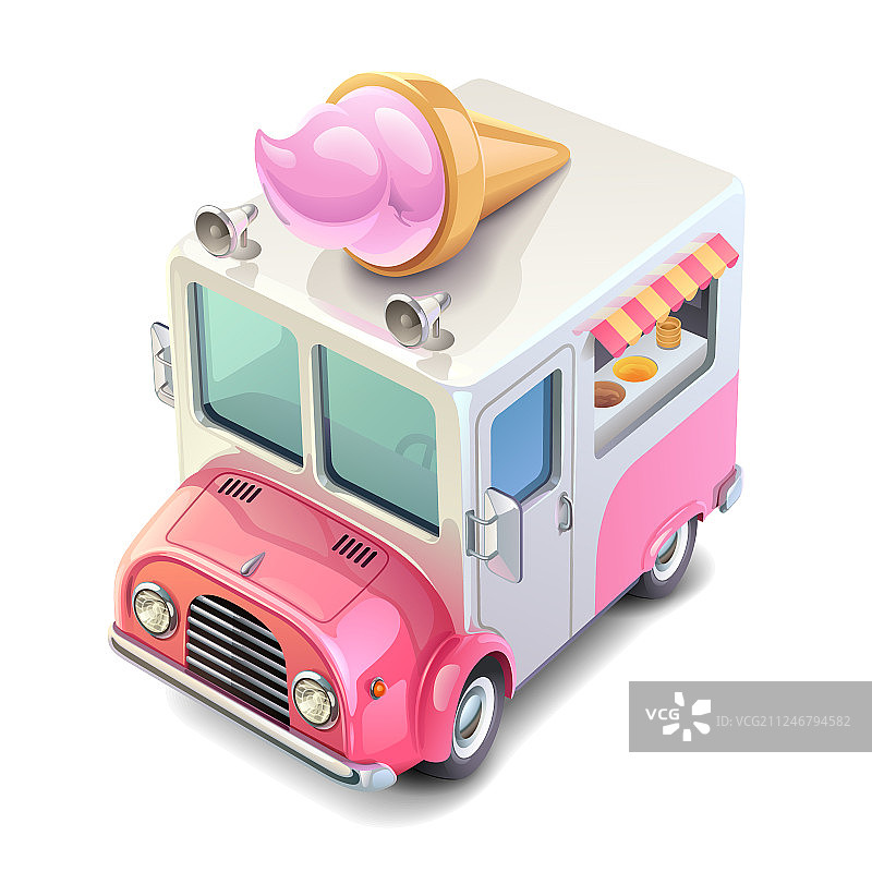 冰淇淋卡车图片素材