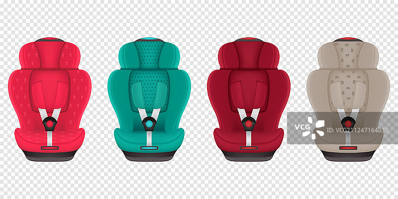 现代设置汽车座椅图标的颜色可编辑图片素材