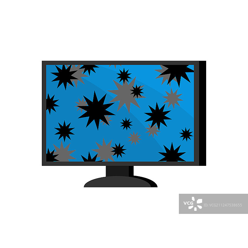 计算机中的病毒对PC的网络攻击被阻止图片素材