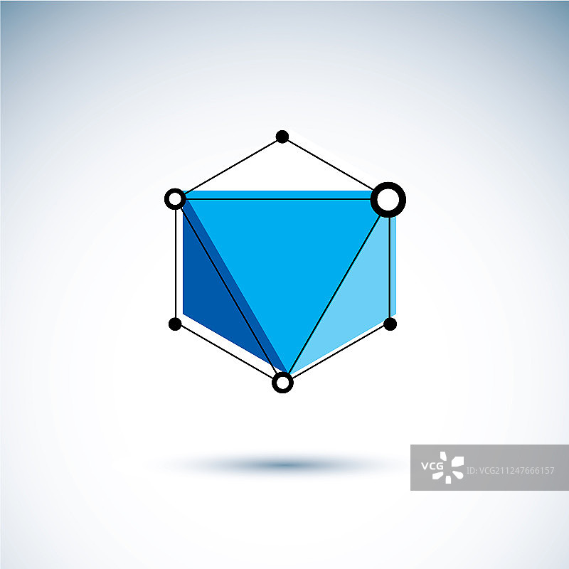 科技公司logo 3d多边形几何图片素材