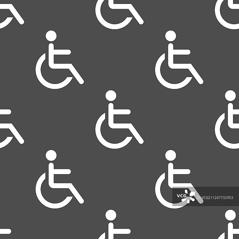 轮椅无缝模式图片素材