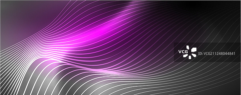 霓虹波线抽象的背景魔术图片素材