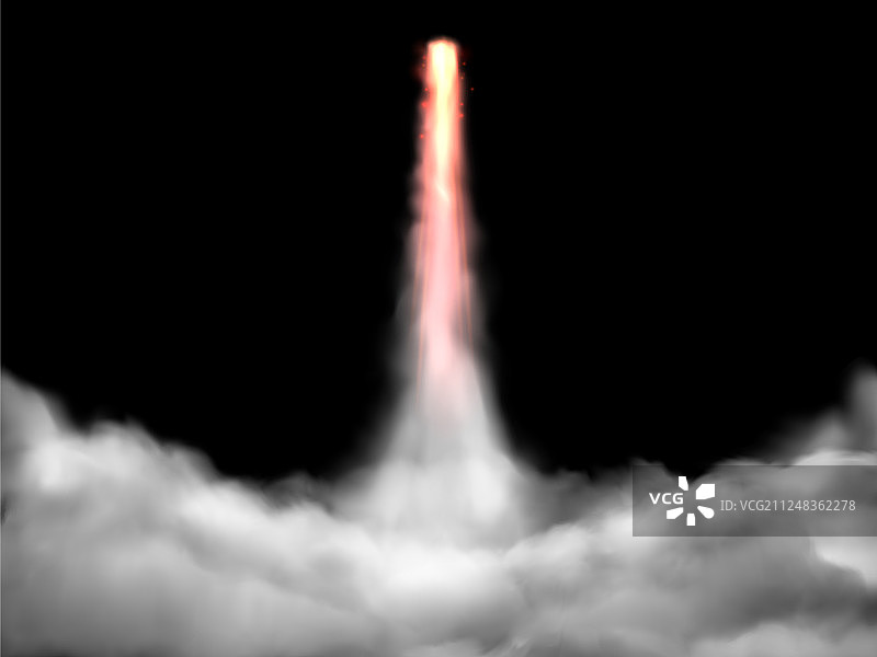 太空火箭起飞跟踪宇宙飞船飞行火箭图片素材