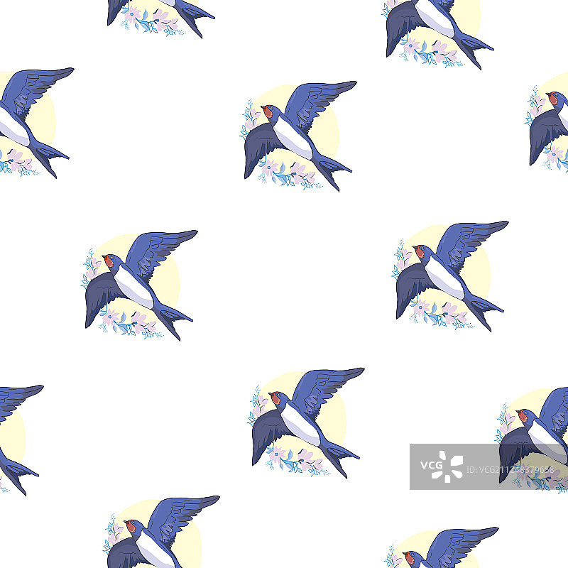 燕子鸟模式图片素材