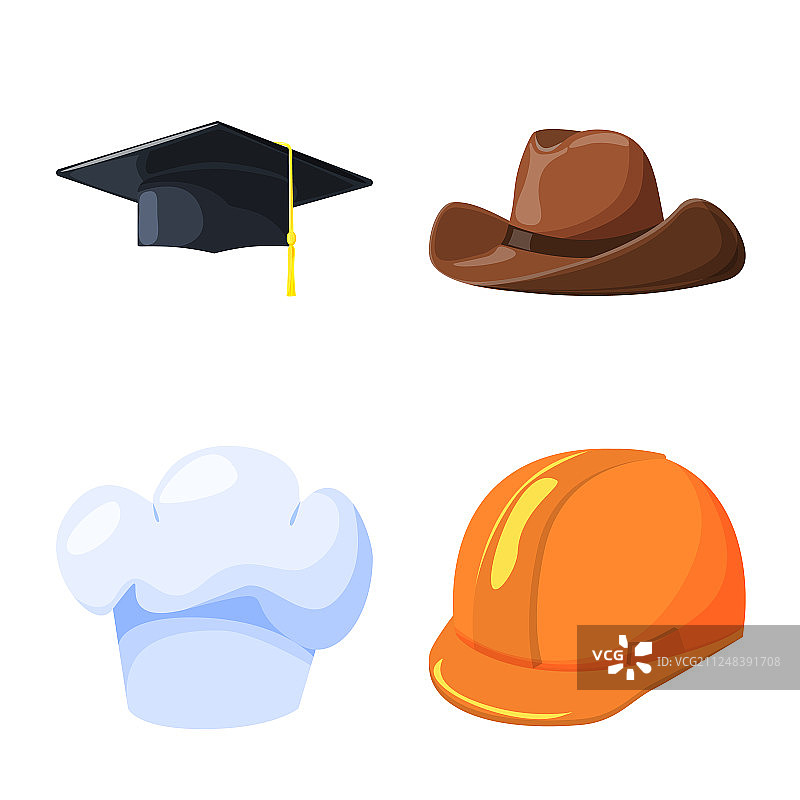 帽子和午睡者的标志图片素材