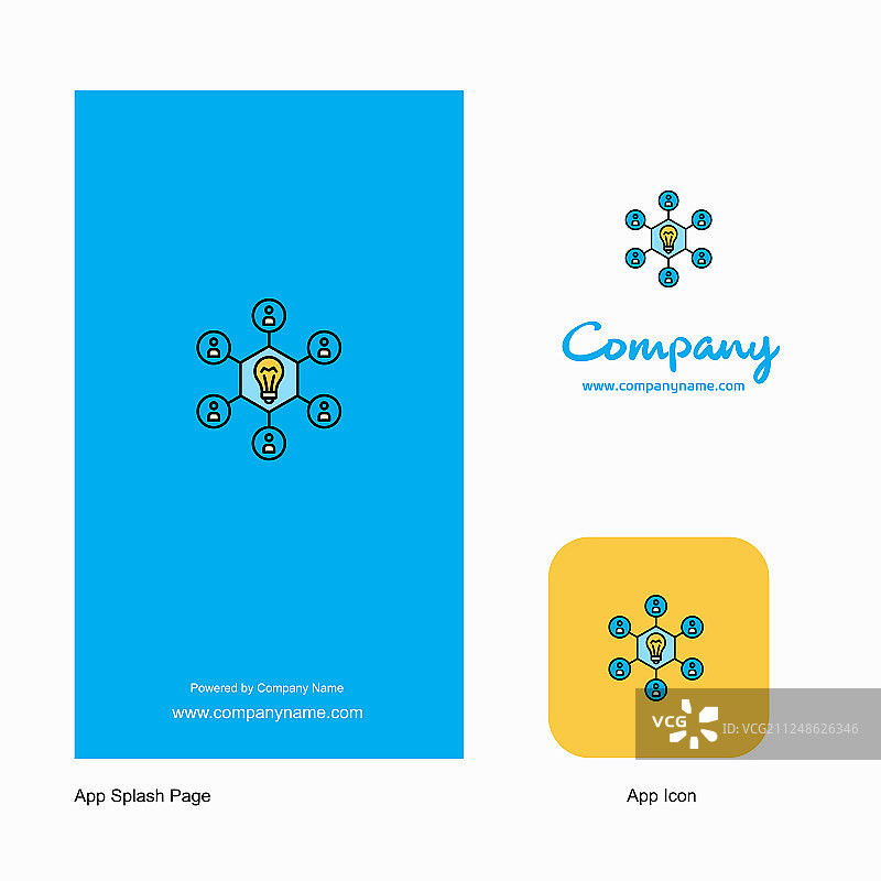 分享创意公司标志，应用程序图标和喷溅页面图片素材