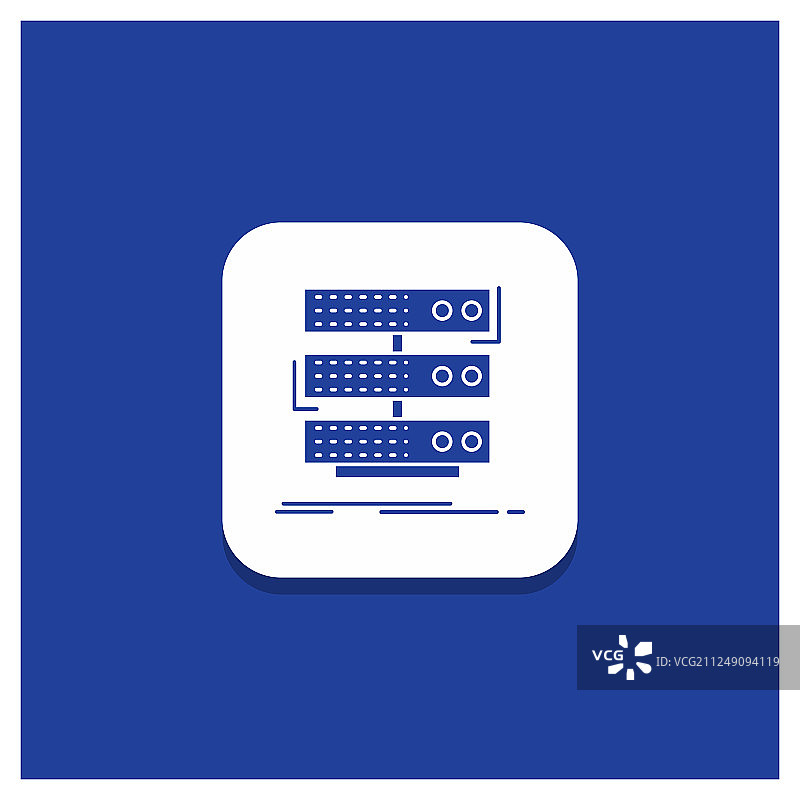 服务器存储机架蓝色圆形按钮图片素材