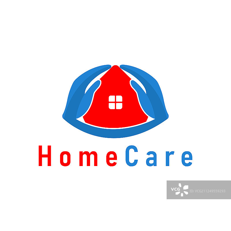 家居护理手标志设计模板图片素材