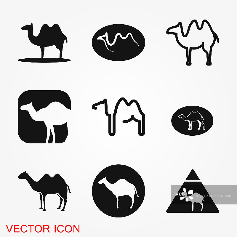 骆驼图标象征非洲动物为网图片素材