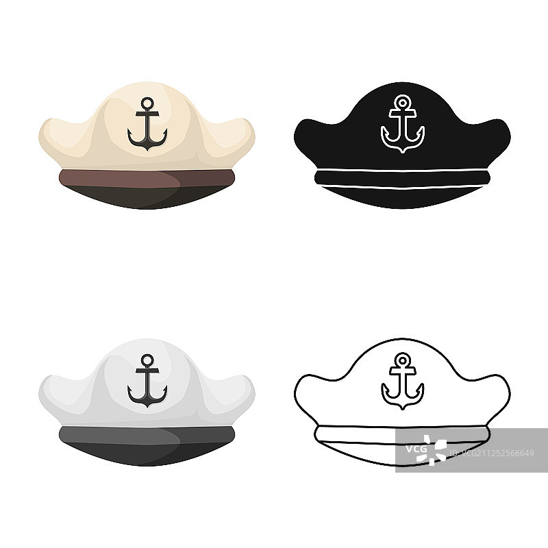设计帽子和船长标志图片素材