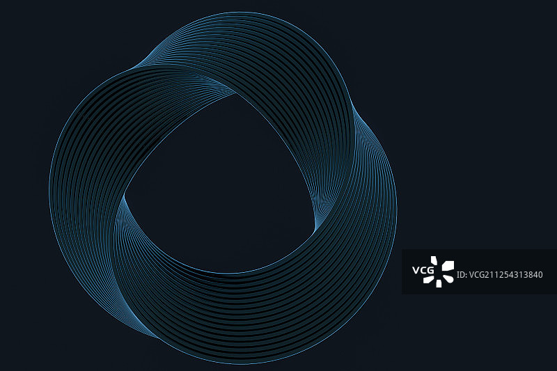 莫比乌斯圆环创意背景 三维渲染图片素材