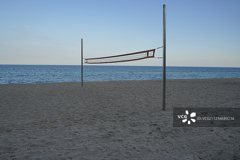 西班牙巴达洛纳的沙滩和沙滩图片素材