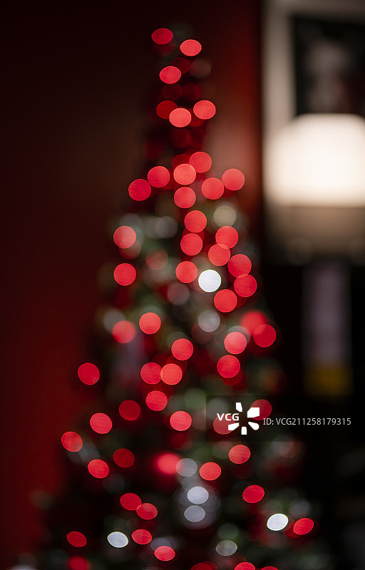 圣诞树光斑图片素材