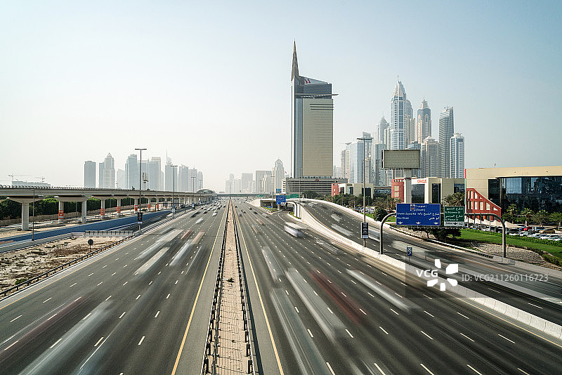 迪拜城市交通图片素材