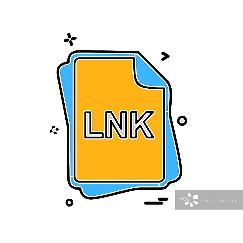 LNK文件类型图标设计矢量图片素材