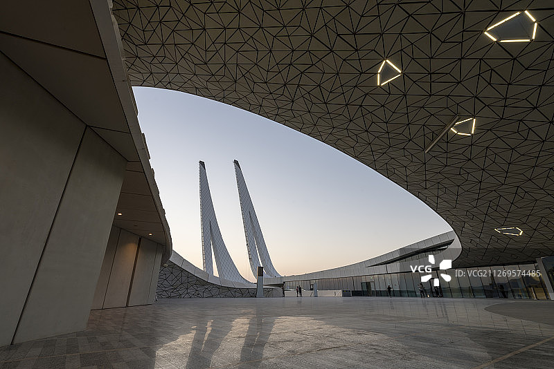 卡塔尔多哈教育城清真寺图片素材