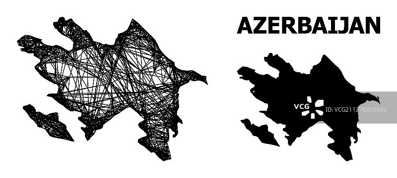 网络地图阿塞拜疆图片素材
