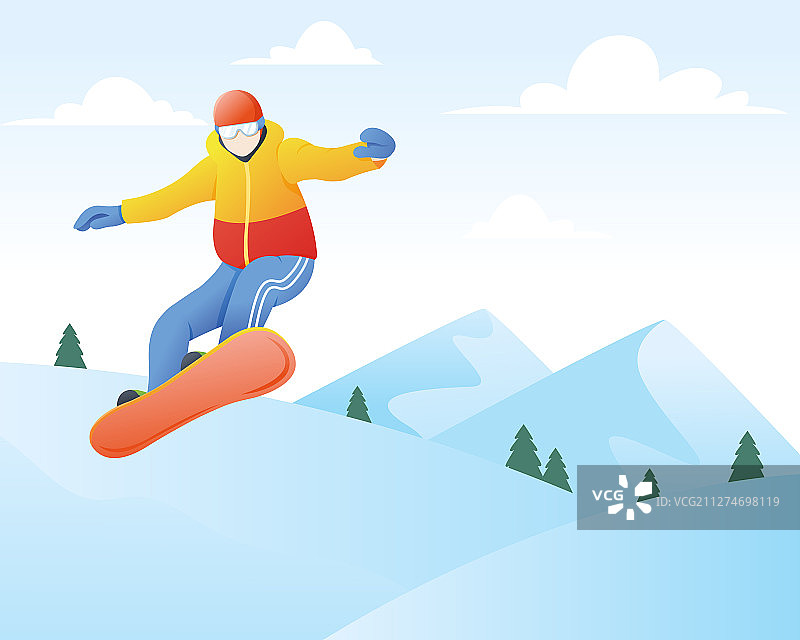 冬季滑雪运动和休闲冬季图片素材