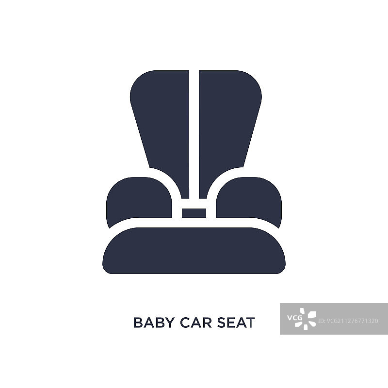 Bacar座位图标上的白色背景简单图片素材