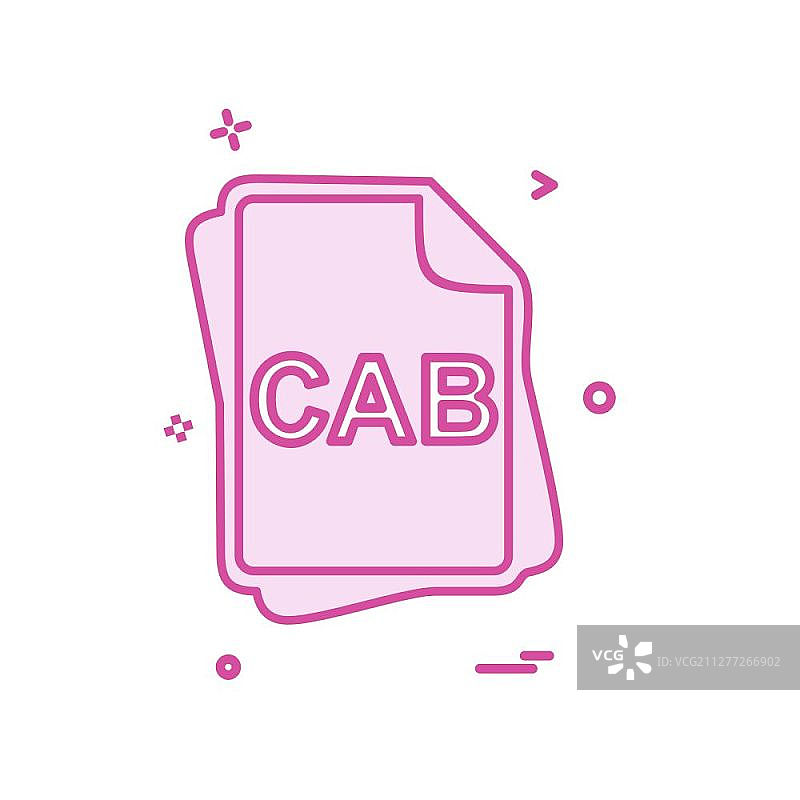 CAB文件类型图标设计矢量图片素材