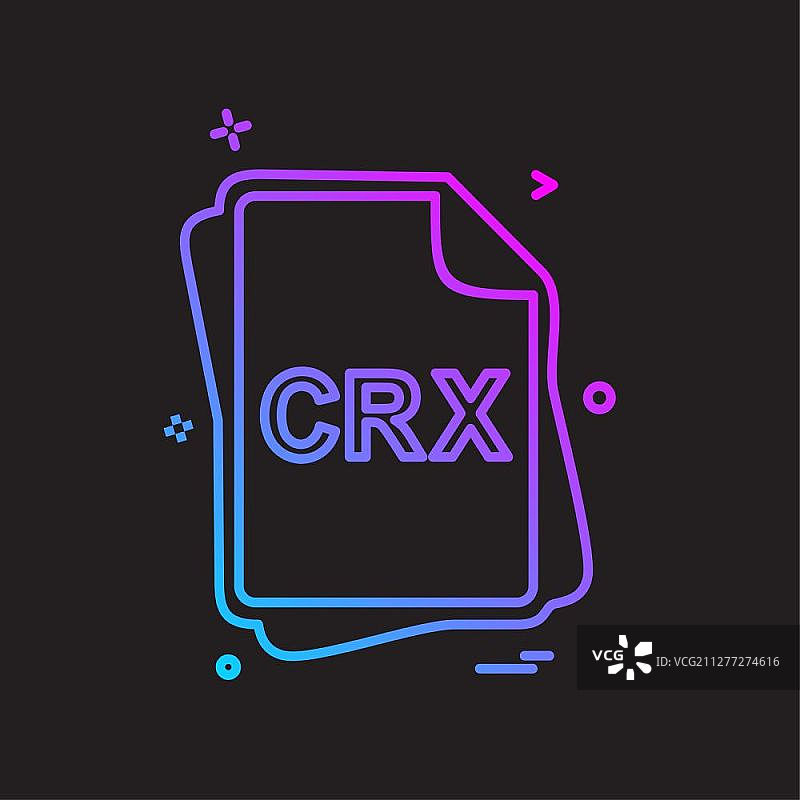 CRX文件类型图标设计矢量图片素材
