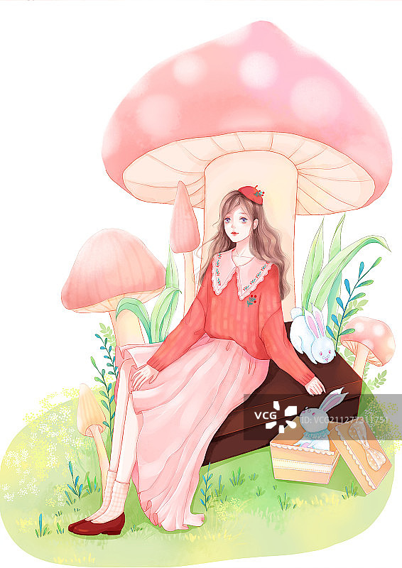 蘑菇仙子图片素材