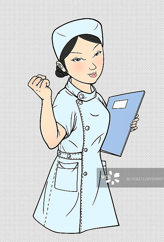 护士元素插画图片素材