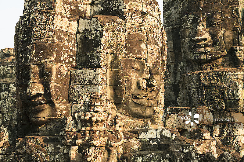 吴哥窟巴戎寺高棉的微笑四面佛图片素材