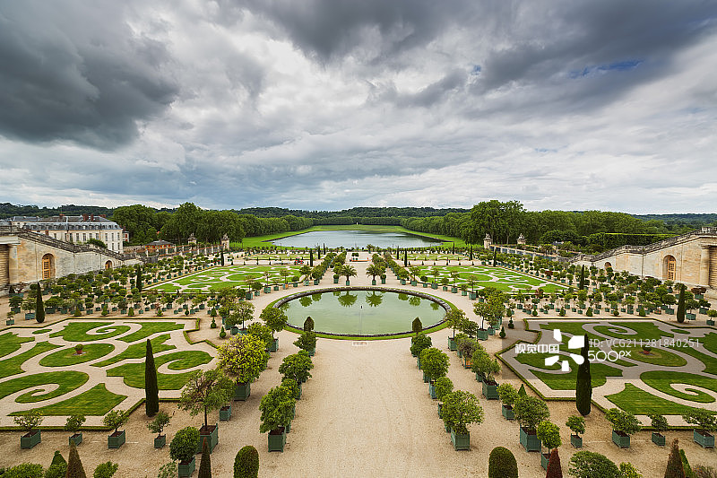 法国凡尔赛宫的美丽花园图片素材