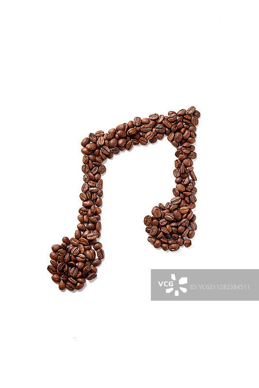 咖啡豆音乐符号图片素材