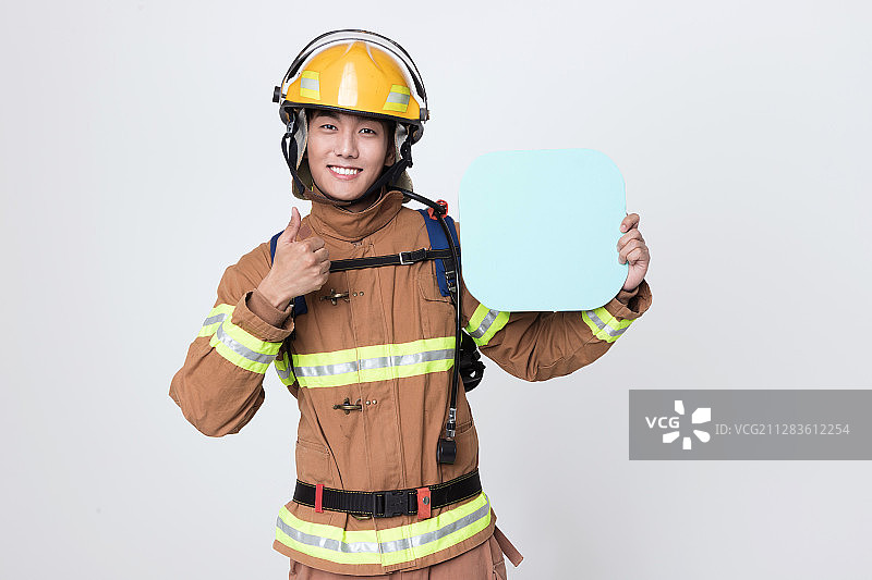 亚洲男女消防员画像392图片素材