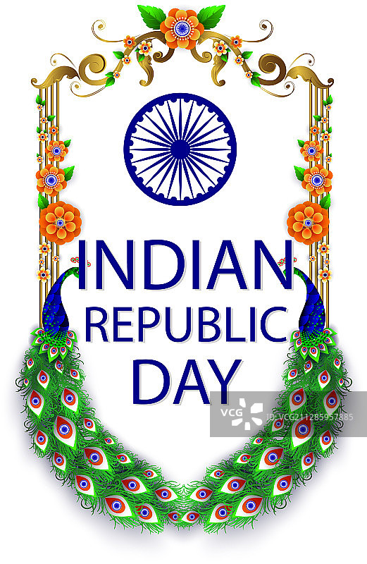 快乐的共和国日印度节日背景图片素材