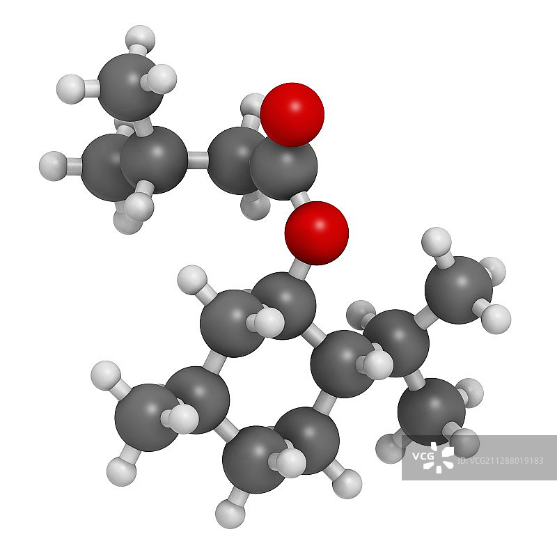 异戊酸薄荷酯药物分子图片素材