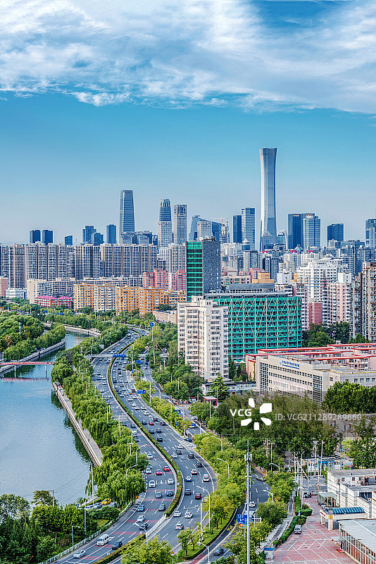 北京二环路的风景图片素材