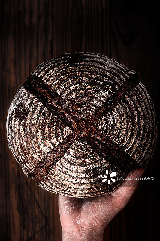 黑麦乡村面包图片素材