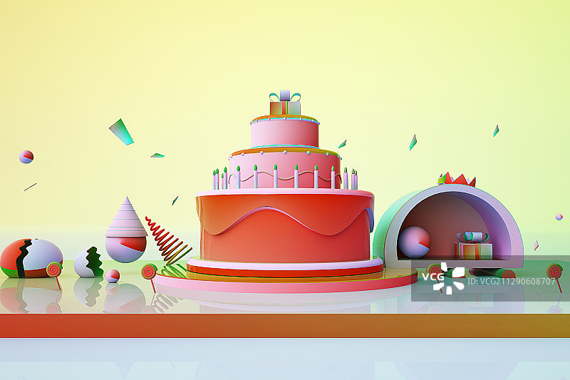 3D蛋糕图片素材